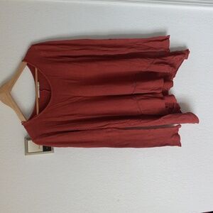 Paper Crane Oversized Womans Small Orange Tunic